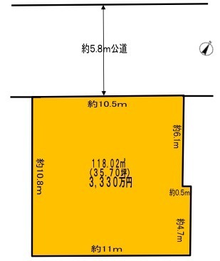 竹ヶ花西町土地